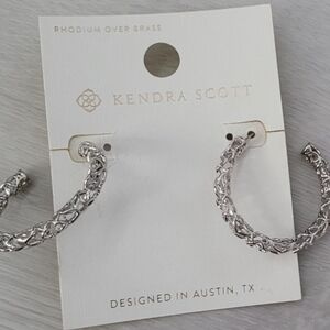 Kendra Scott Gold Textured Hoop Earrings